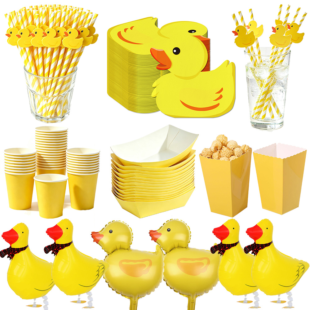 Baby Food Yellow - Салфетки с изображением желтой утки, одноразовые