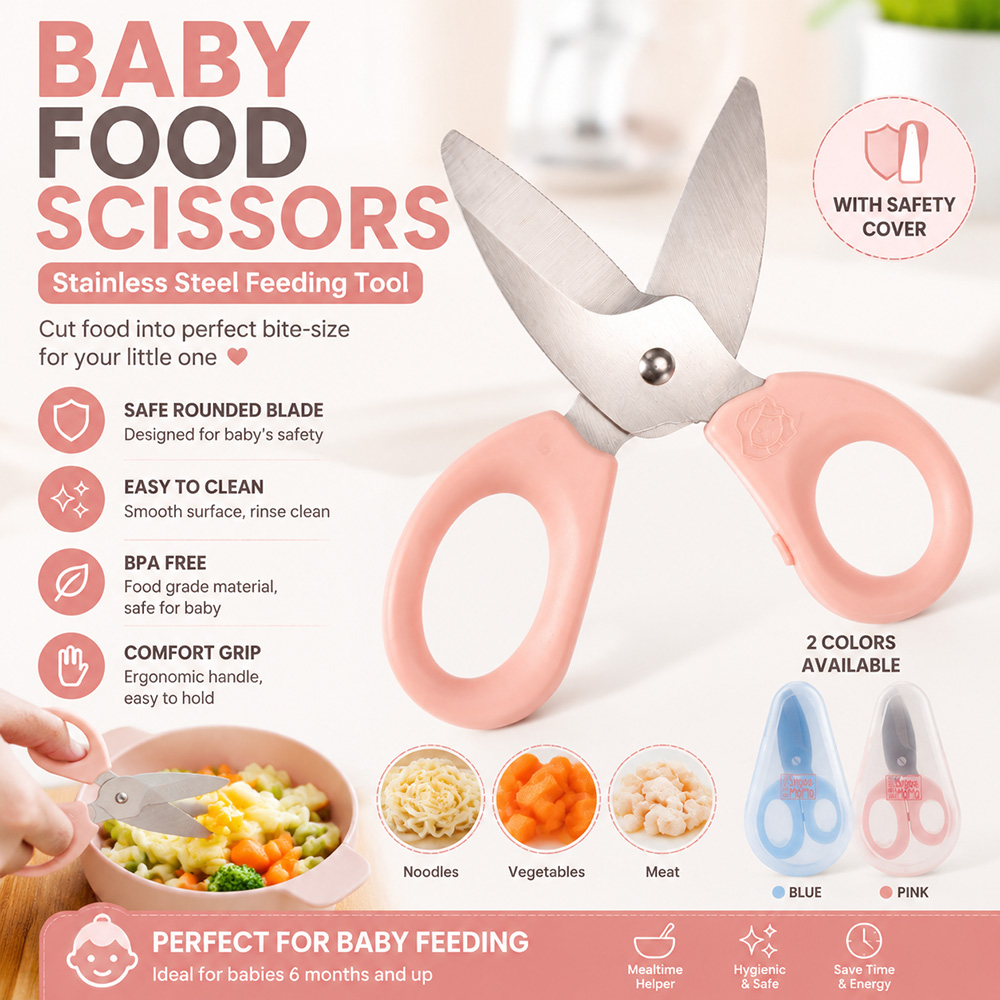 Feeding Baby Food - Детские ножницы для прикорма из нержавеющей