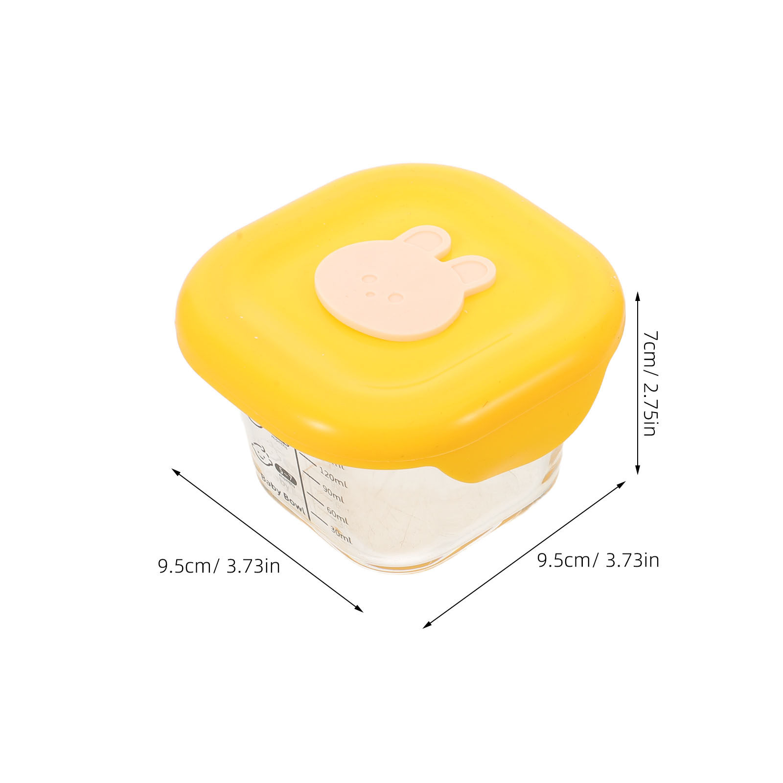 Набор из 2 контейнеров для дет – обзор и цена Baby Food Yellow